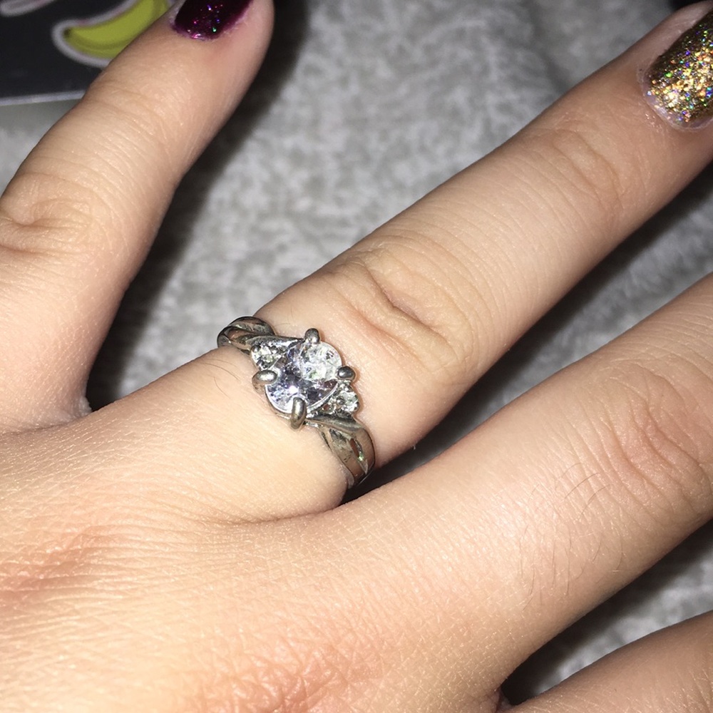 Sterling silver promise ring